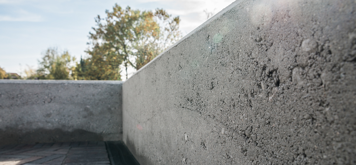 Stampfmauer Renaissance Einer Betonmauer